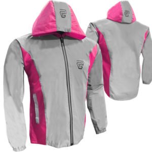 Chaqueta Cortaviento 80% Reflectiva GP Lady rosado