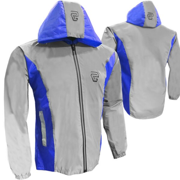 Chaqueta Cortaviento 80% Reflectiva GP azul