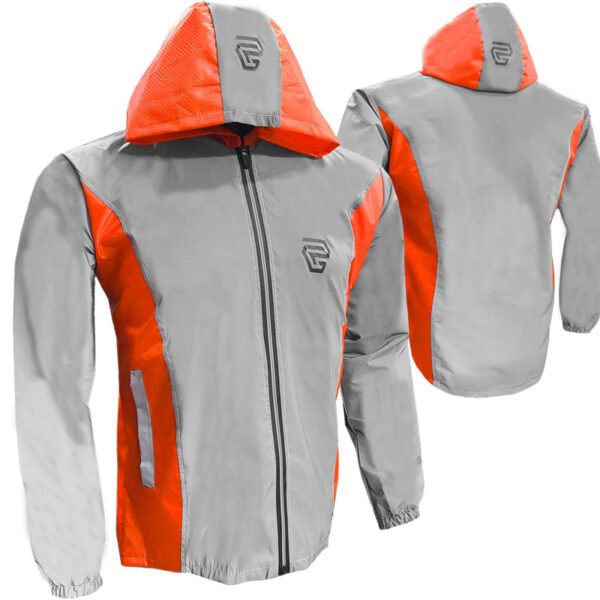 Chaqueta Cortaviento 80% Reflectiva GP rojo