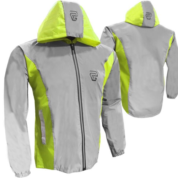 Chaqueta Cortaviento 80% Reflectiva GP verde