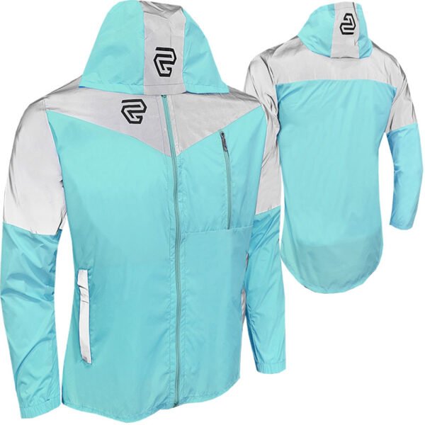 Chaqueta Cortaviento Reflectiva GP Lady azul claro