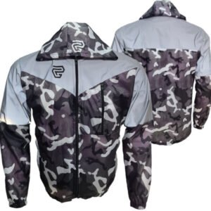 Chaqueta Cortaviento Reflectiva GP camuflada gris