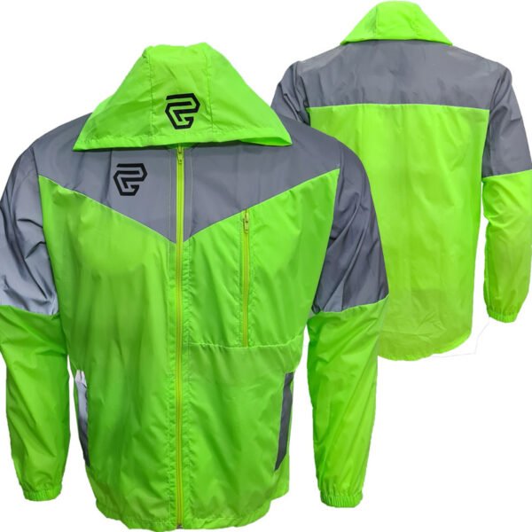 Chaqueta Cortaviento Reflectiva GP verde