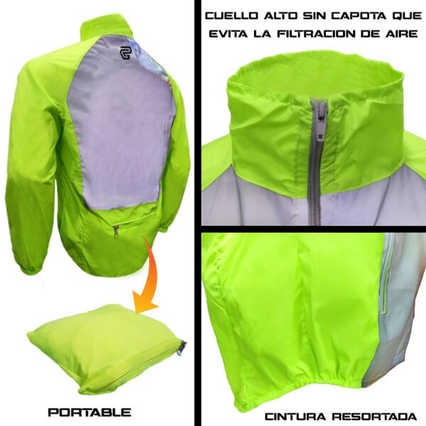 Chaqueta Cortaviento Reflectiva Portable GP info 6