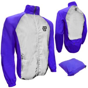 Chaqueta cortaviento reflectiva portable GP Lady morado