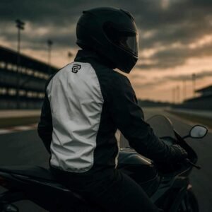 Chaqueta Cortaviento Reflectiva Portable GP negra